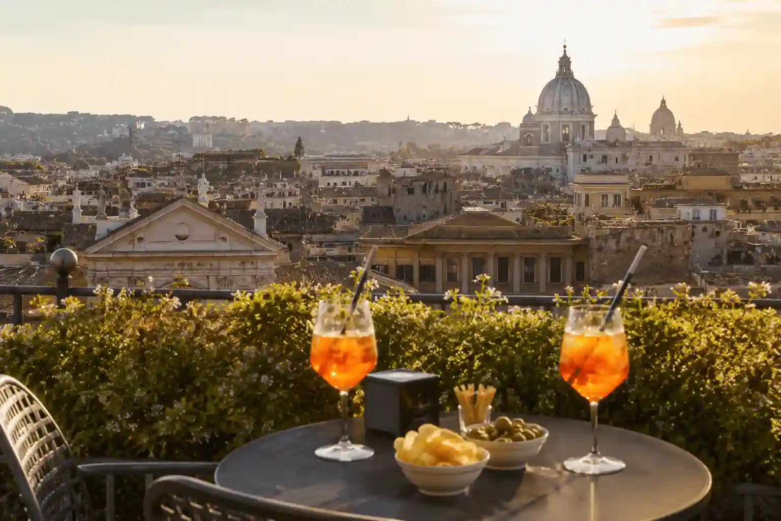 Aperitivo with a View of Rome