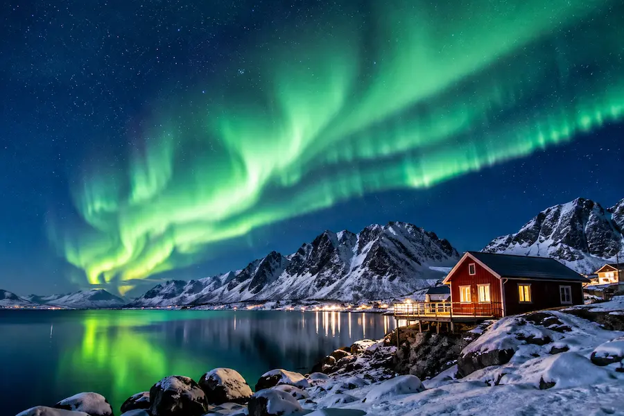 Northern lights in the Arctic
