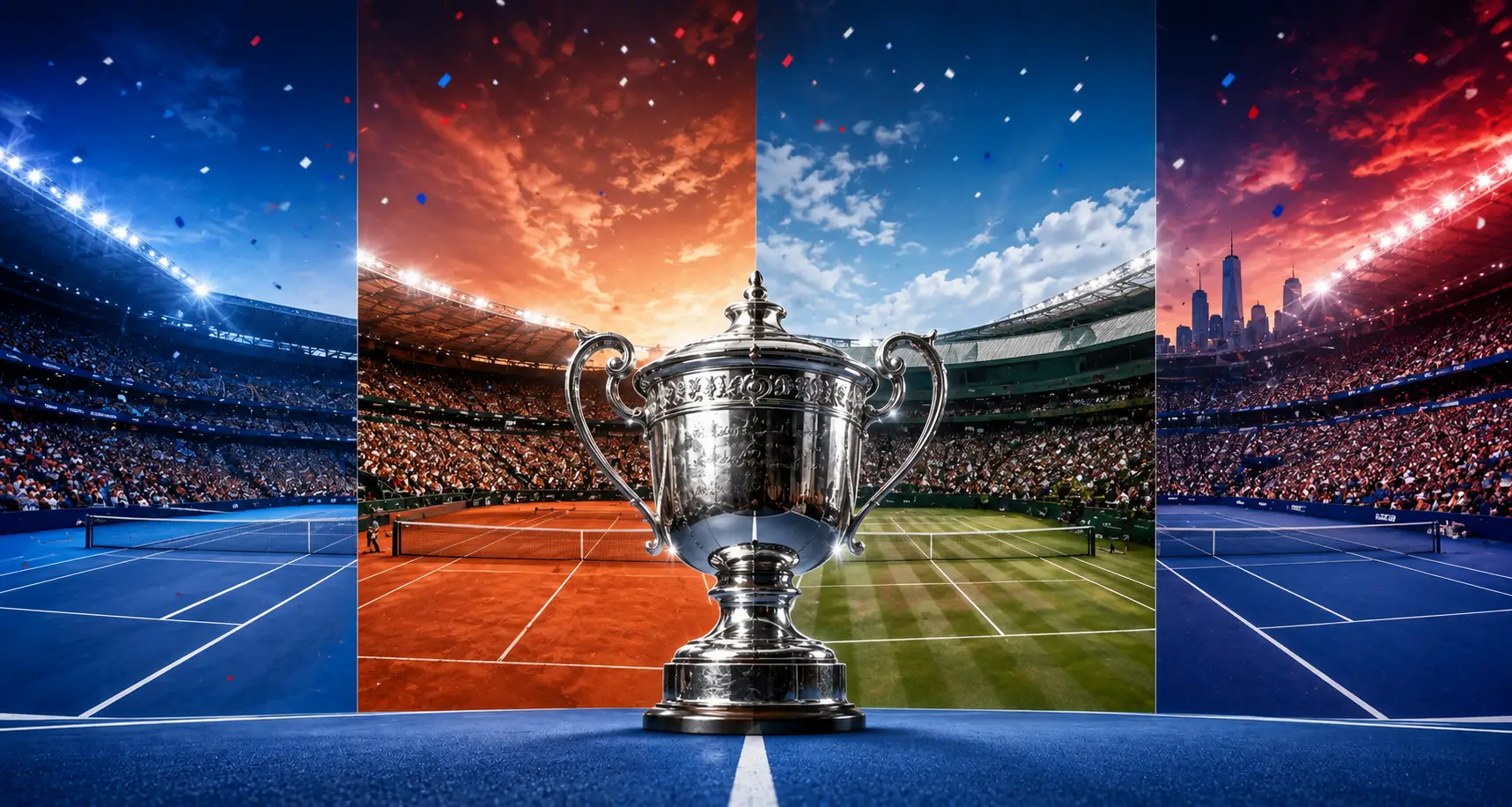 The four Grand Slam tennis tournaments