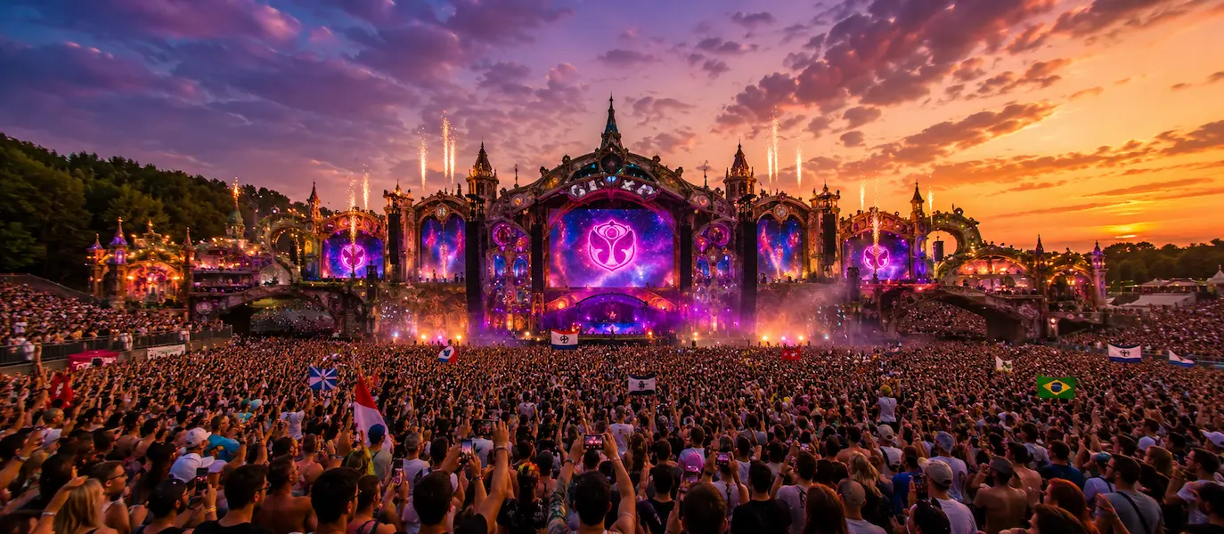 Tomorrowland festival in Belgium