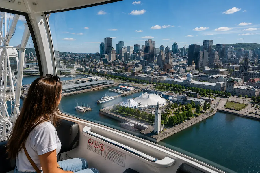 Montreal Observation Wheel in the Old Port