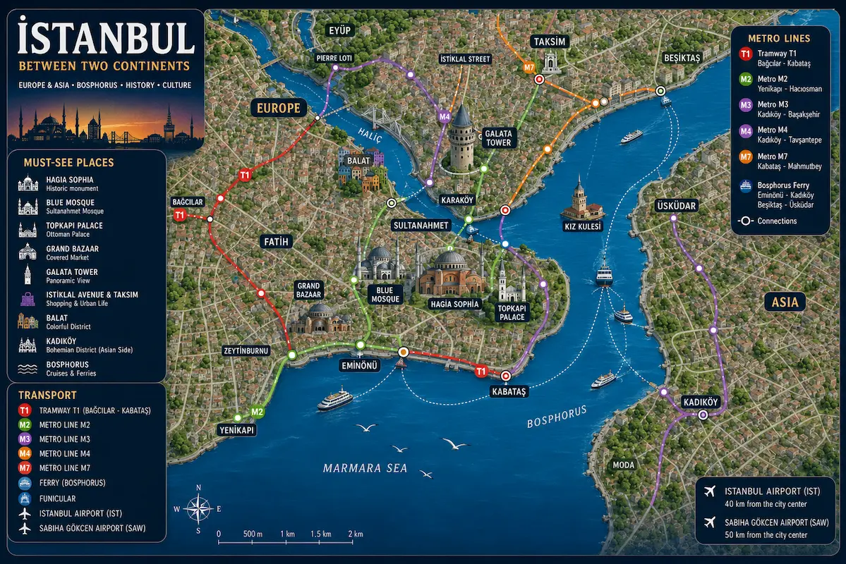 Map of Istanbul