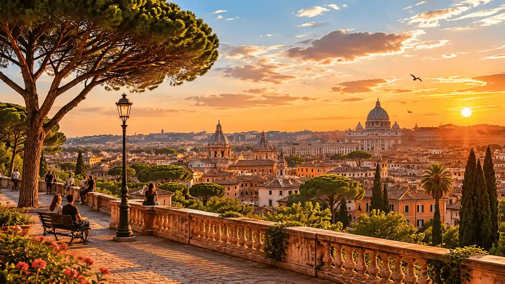 Sunset from Janiculum Hill