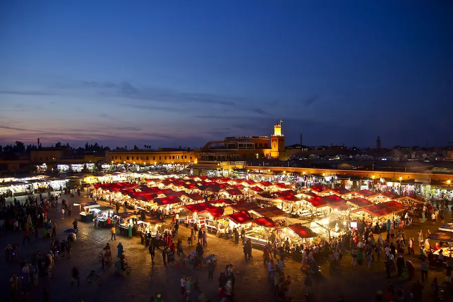 Place Jemaa el-Fna à Marrakech