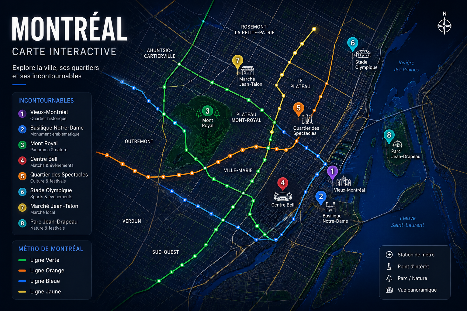 Carte Montréal