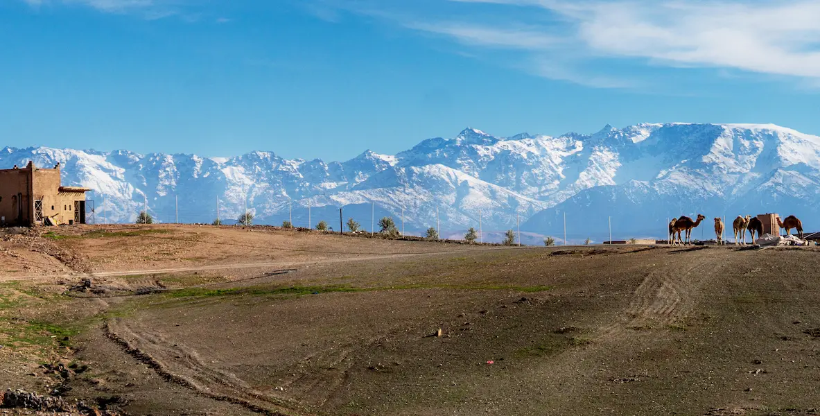 Vallée de l'Ourika et montagnes de l'Atlas