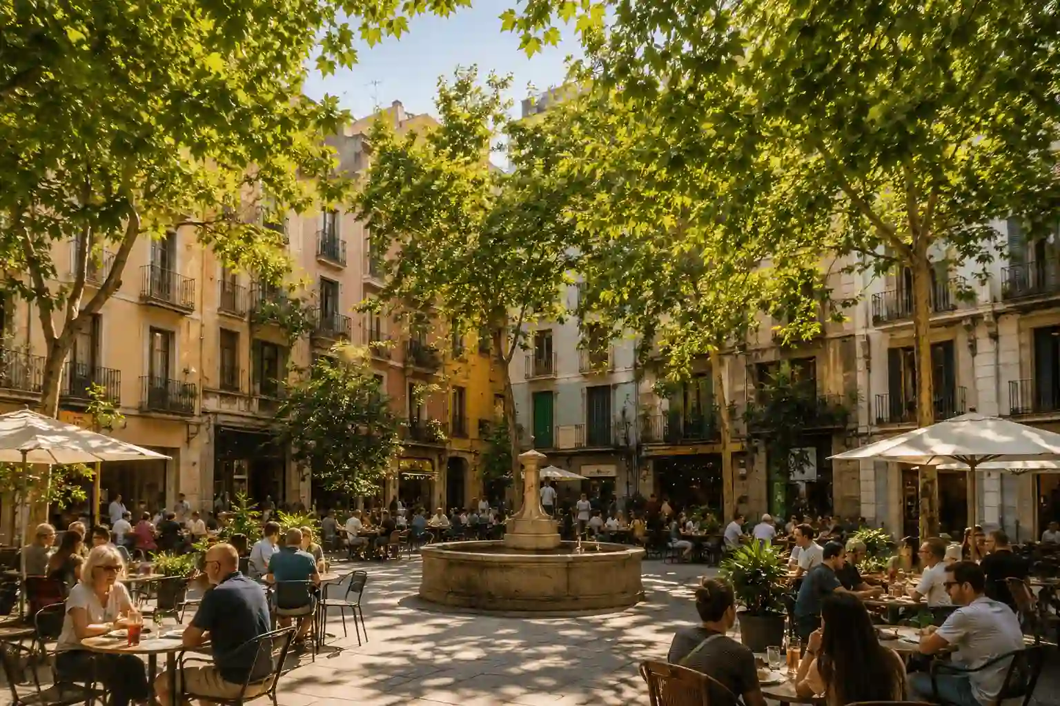 Vue panoramique sur Barcelone depuis les Bunkers del Carmel