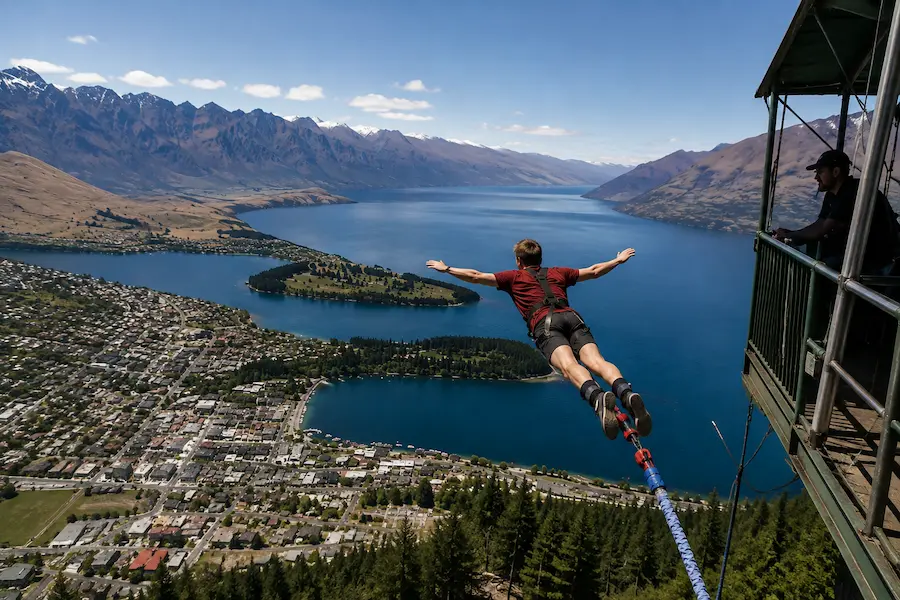 Activités d'aventure à Queenstown en Nouvelle-Zélande