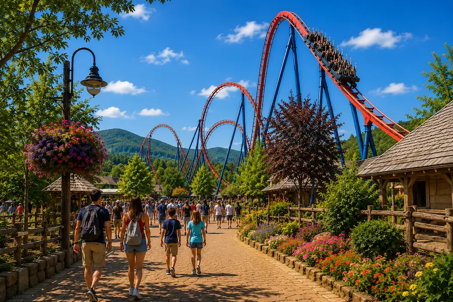 Walibi Rhône-Alpes en France