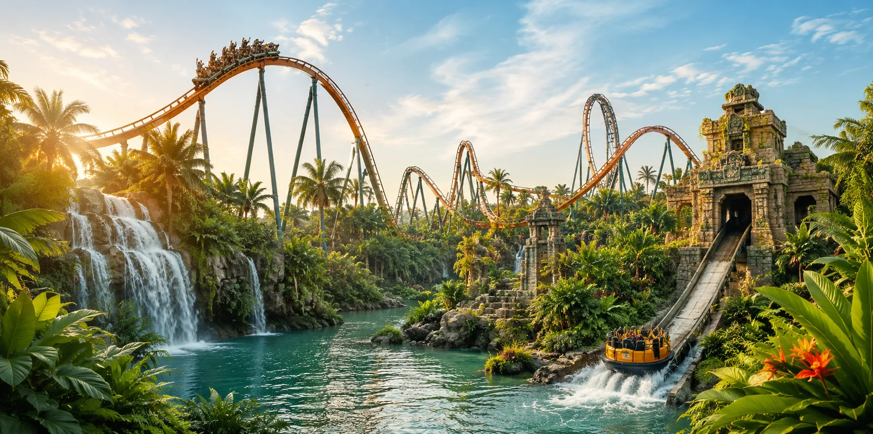 Parcs d'attractions, parcs aquatiques et zoos dans le monde