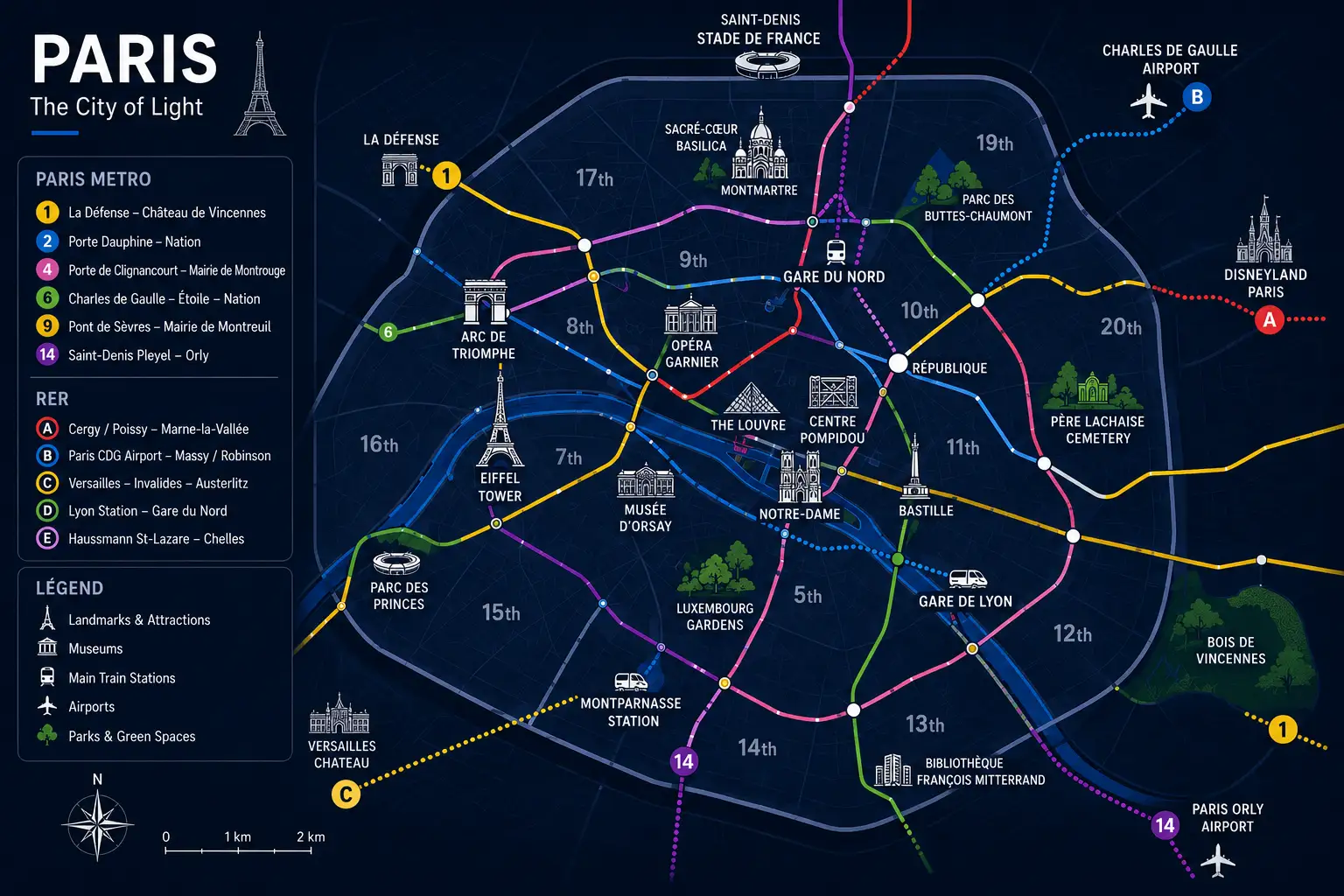 Map of Paris