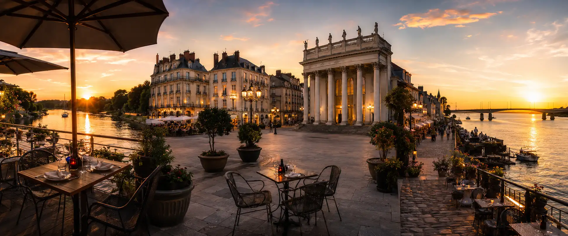 Restaurants et terrasses emblématiques de Nantes