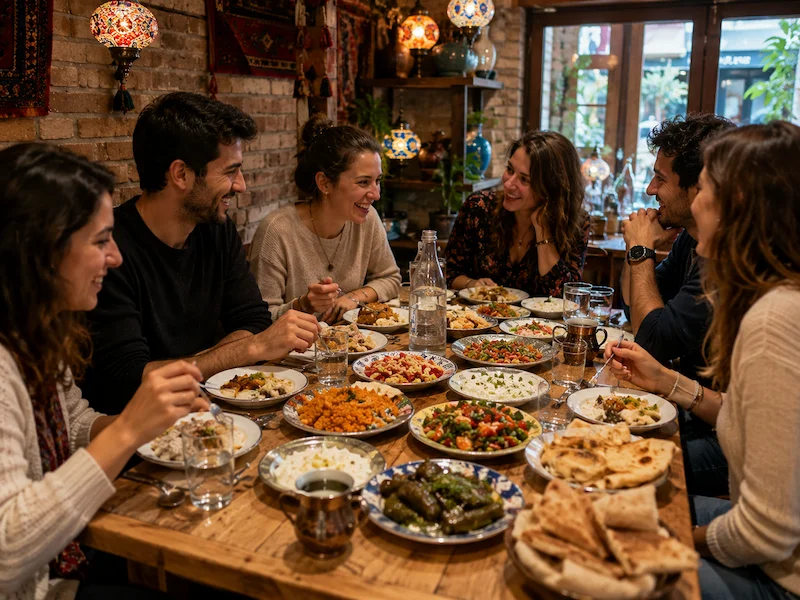 Soirée gastronomique sur un rooftop à Istanbul