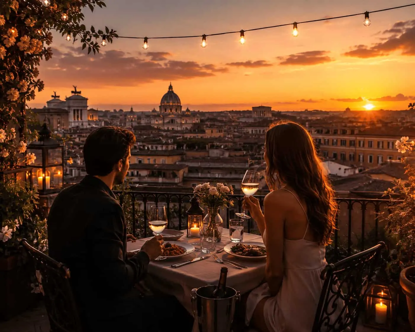 Romantic Dinner with a View of Rome